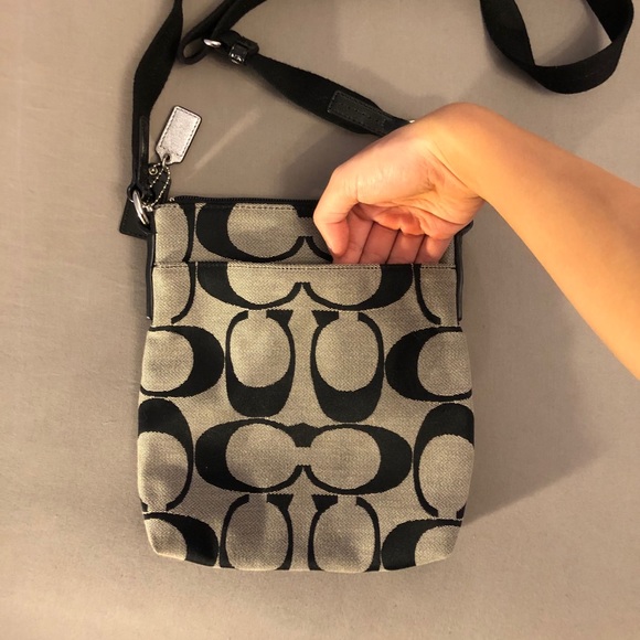 Coach Canvas Coated Crossbody Purse - Picture 7 of 10